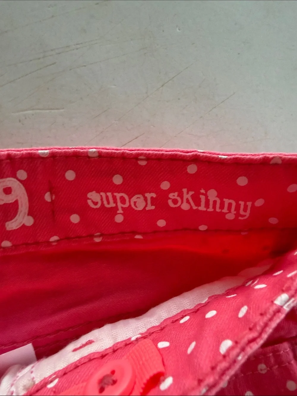 GAPKIDS Sassy Pink Polka Dot Girls Super Skinny Jeans